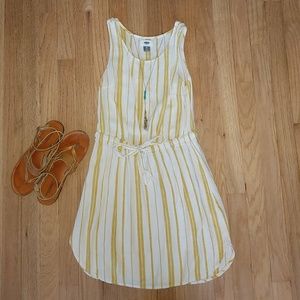Old Navy Yellow Stripped Dress